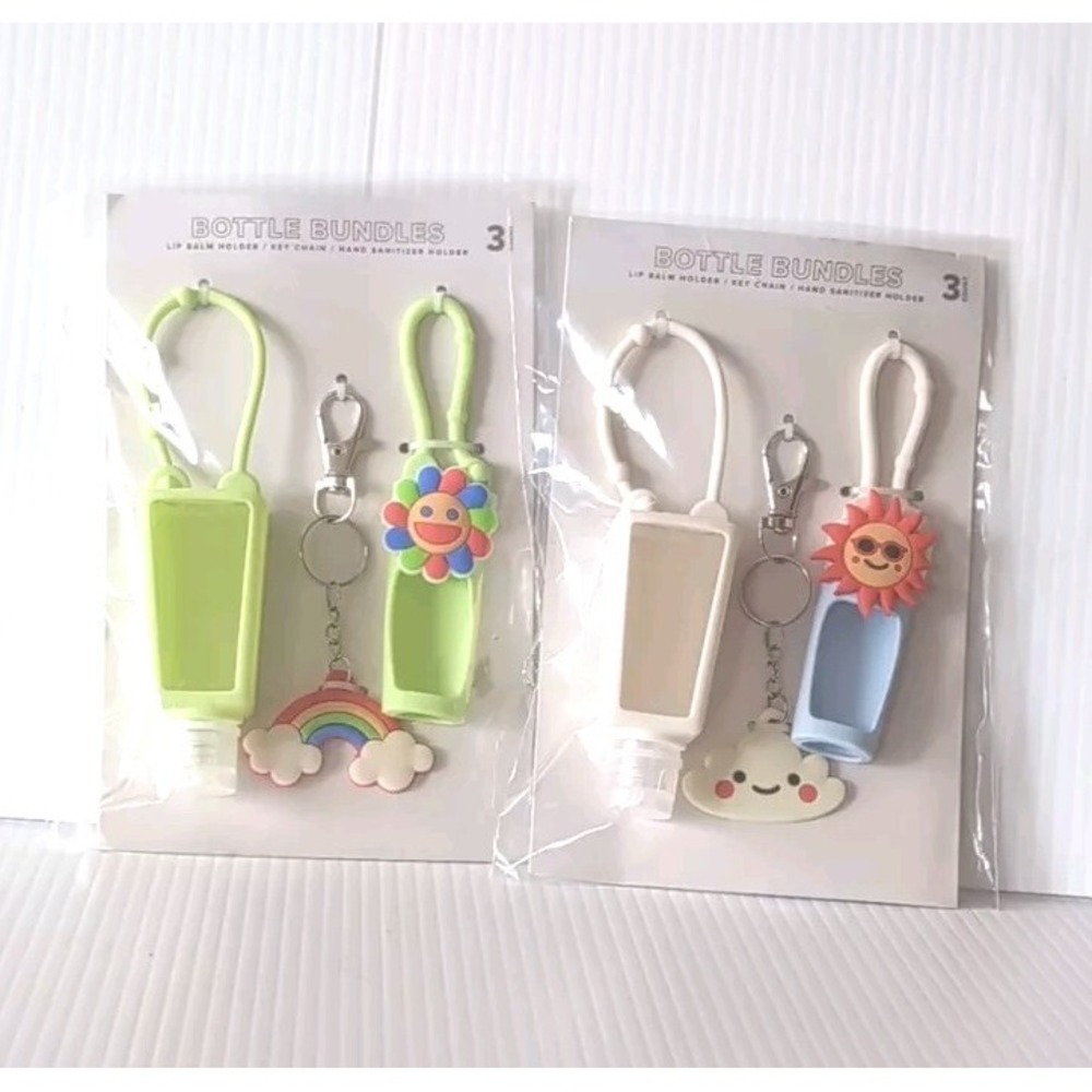 Bottle Bundles, 6 Count, Lip Balm Holder, Key Chain, Hand Sanitizer Holder